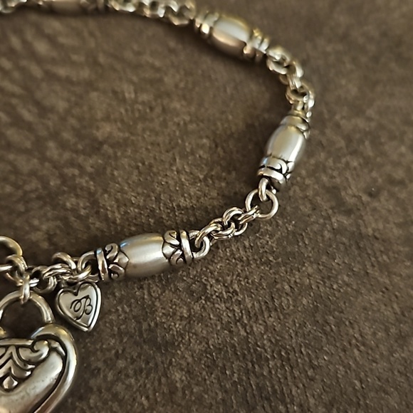 BRIGHTON Silver Plated Blaire Barrel Bead Chain Tennis Bracelet - Picture 4 of 6